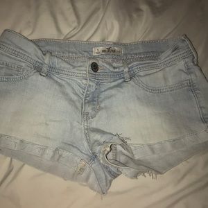 Hollister light wash denim shorts